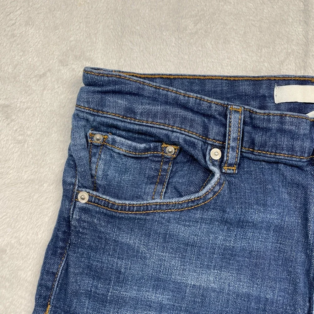 Ella Moss Straight Jeans Women 10/30 Blue High Waist Stretch Medium Wash